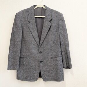 Yves Saint Laurent‎ Blazer Jacket Mens Sz 42 Made In France Herringbone